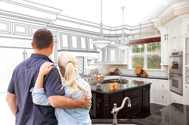 Custom kitchen cabinets installed in a Stafford home